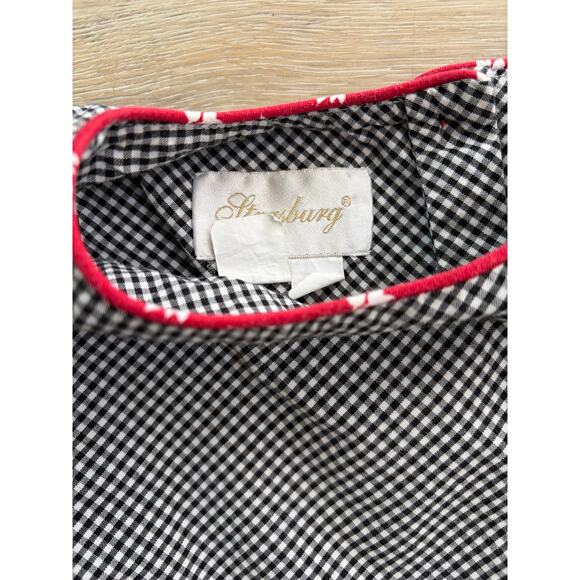 Strasburg Girls Black/white Dress — Size 7Y - Picture 4 of 7